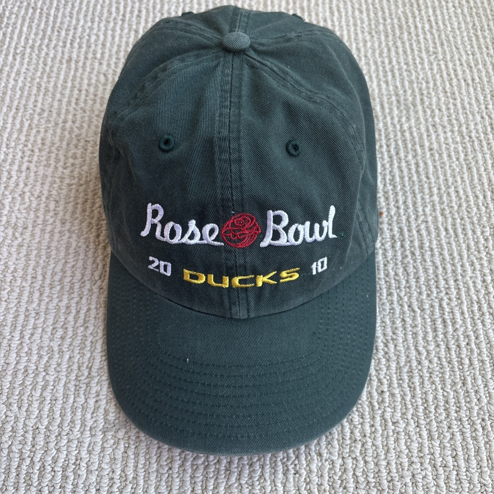 Oregon Ducks 2010 Rose Bowl Hat 47 Brand Ncaa Football Adjustable Cap Vintage